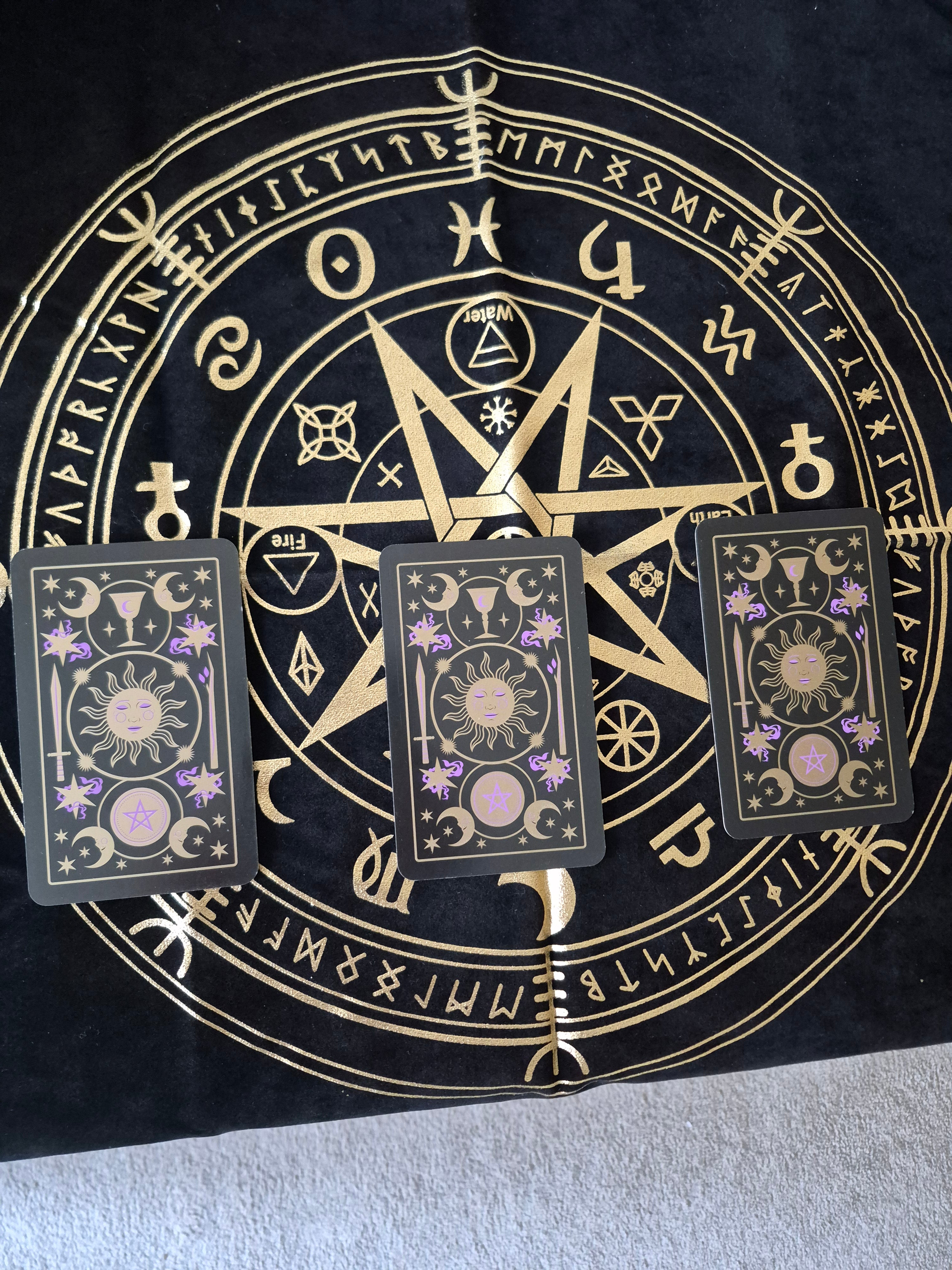Past/present/future card reading